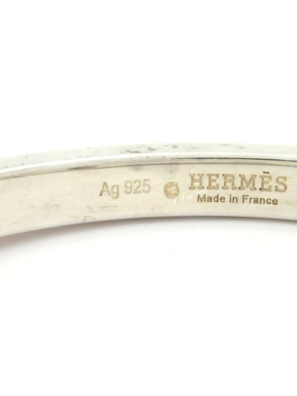 Hermes Bangle Gallop Silver Bracelet